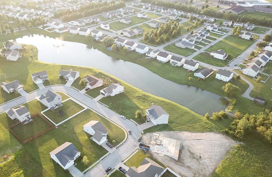 Fulford Homes community overhead